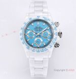 2023 New! Replica Ceramic Rolex AET Remould Daytona Watch Baby Blue Dial